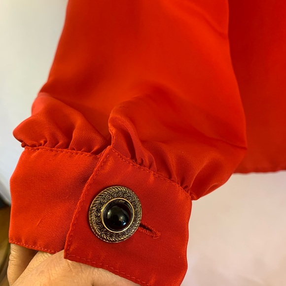 Notations Holiday Top Shirt Gold Metallic Jewel - Picture 4 of 5